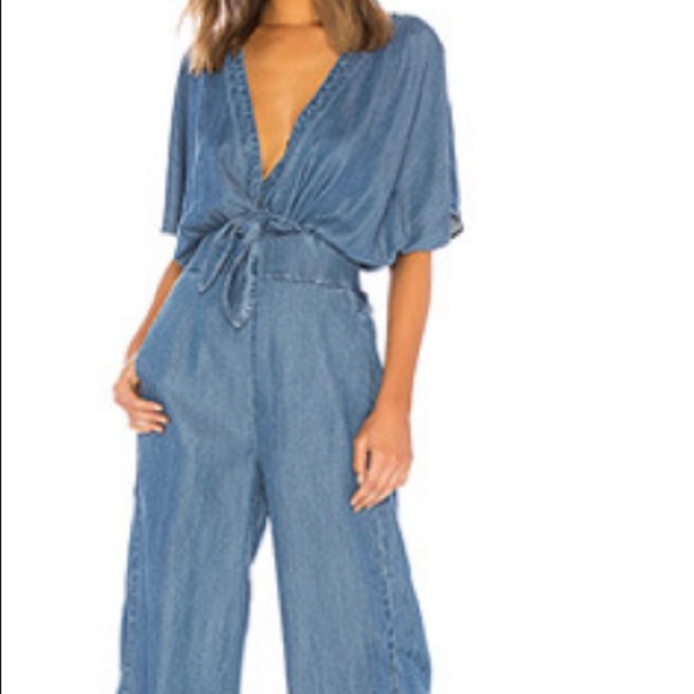 Splendid Desert Batik Tie Waist Jumpsuit